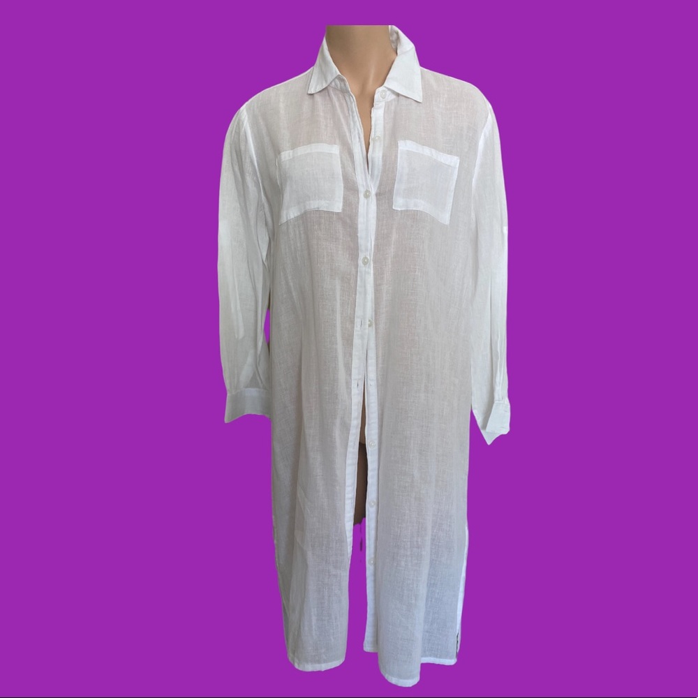 100% cotton sheer topper